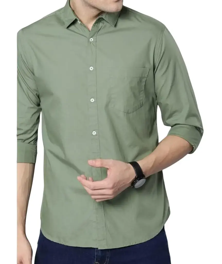 Classic Men's Formal Shirt Long Sleeve Cotton Blend Regular Fit Business Casual Work Shirt for Office Stylish Comfortable Easy Care Dress Shirt